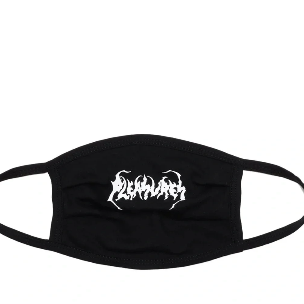 PLEASURES lonesome face mask black